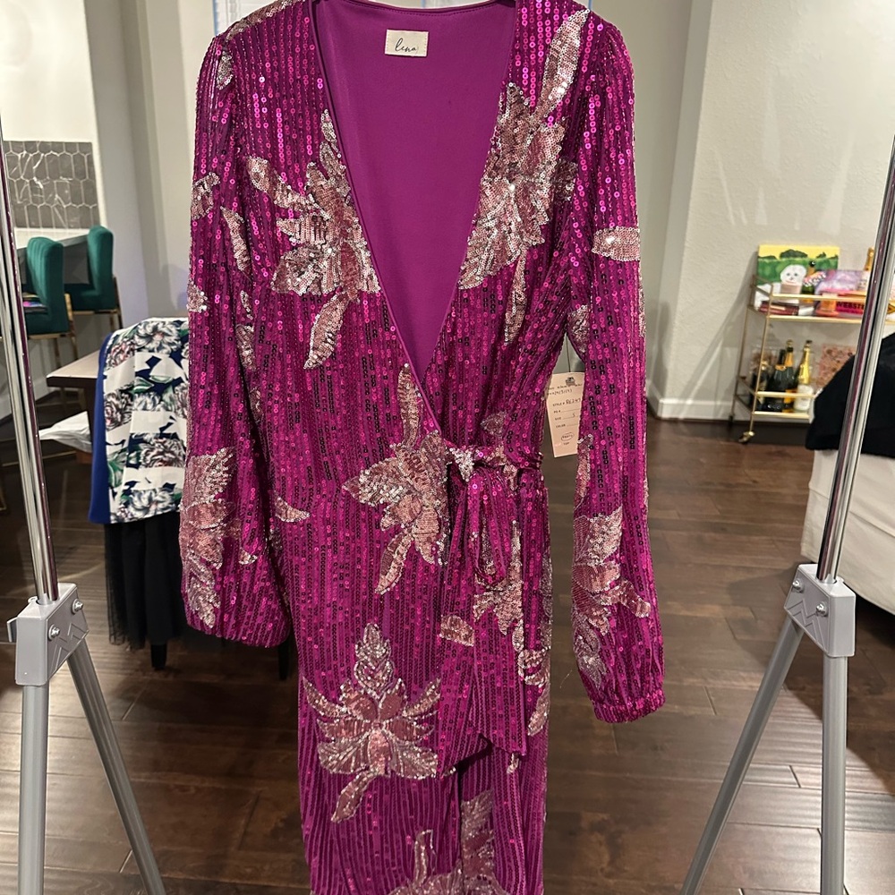 Lena Fuchsia Sequin Dress